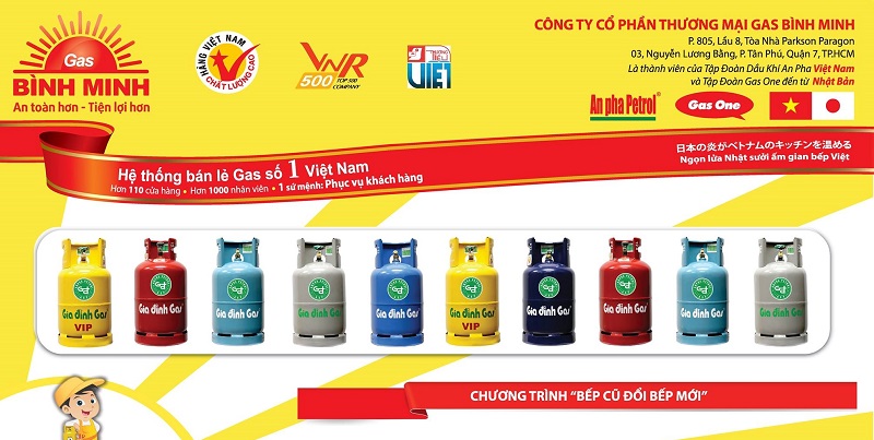 Gas Bình Minh Quận Tân Bình